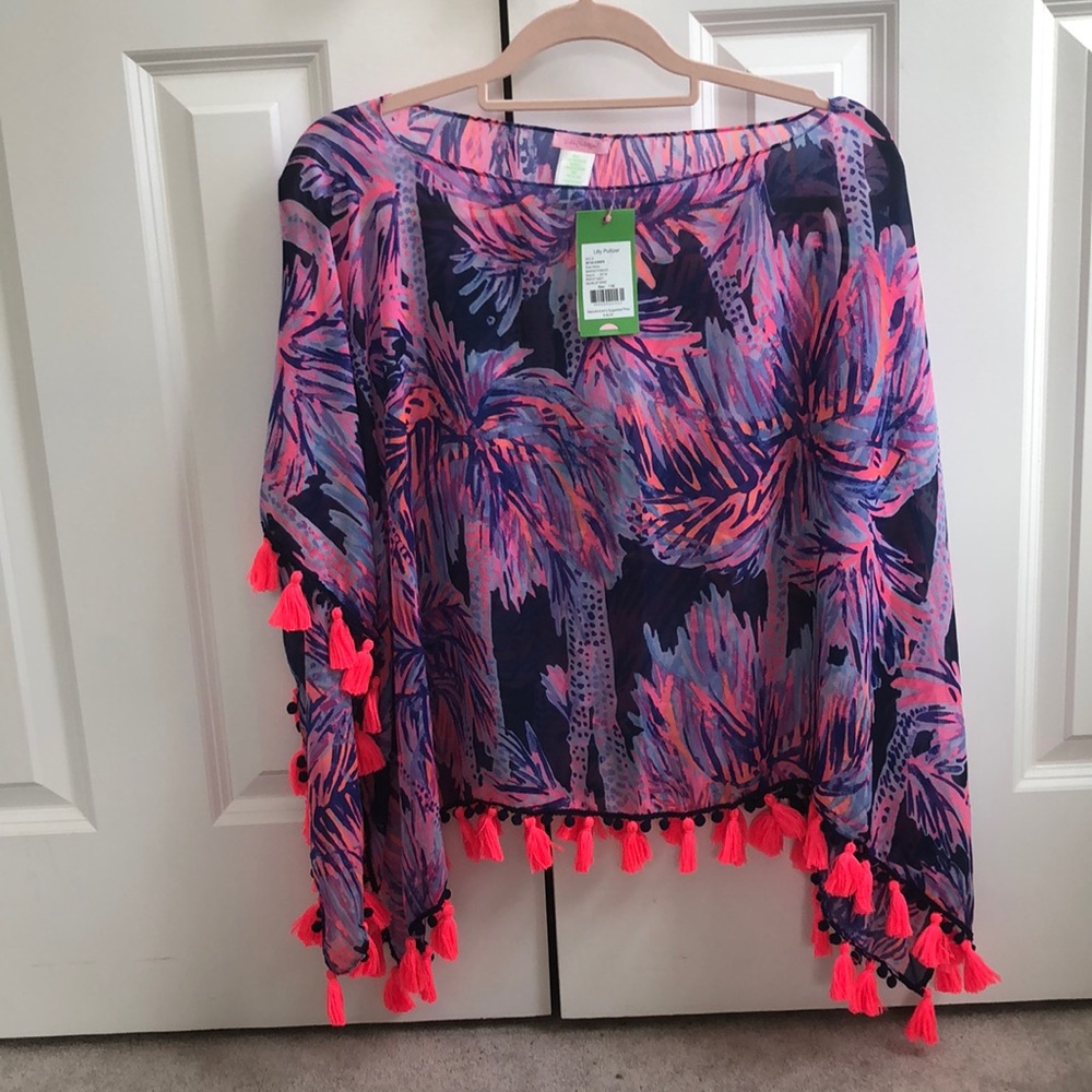 Lilly Pulitzer Brand New Palms Up Mariana Poncho
